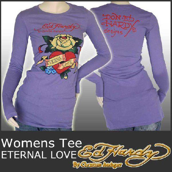Ed Hardy エドハーディー Tシャツ レディース 長袖 チュニック