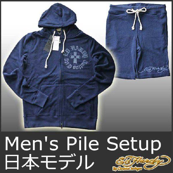 Ed Hardy（エド・ハーディー） セットアップ メンズ クロス/ブルー 青
