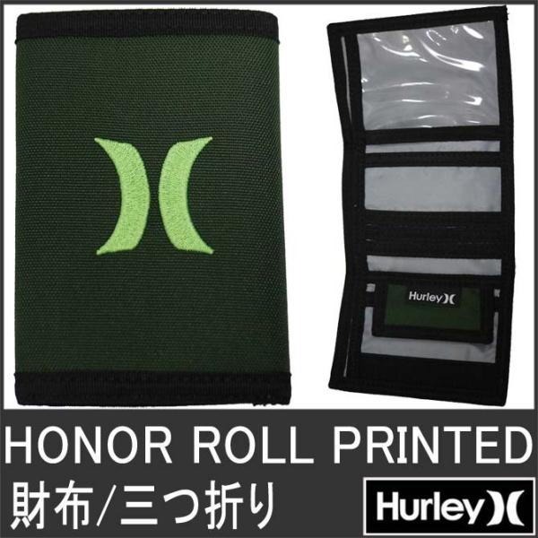 ハーレーHurley　バナー Hurley ハーレー 財布 三つ折り ウォレット サイフ グリーン/緑 ロゴ