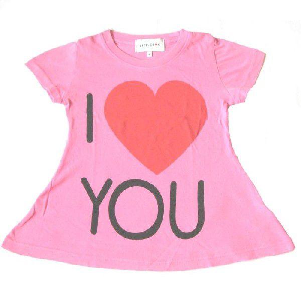 リトルフォックス ワンピース キッズ 女の子 半袖 ４才 ピンク / I Love You Wild Fox kids baby