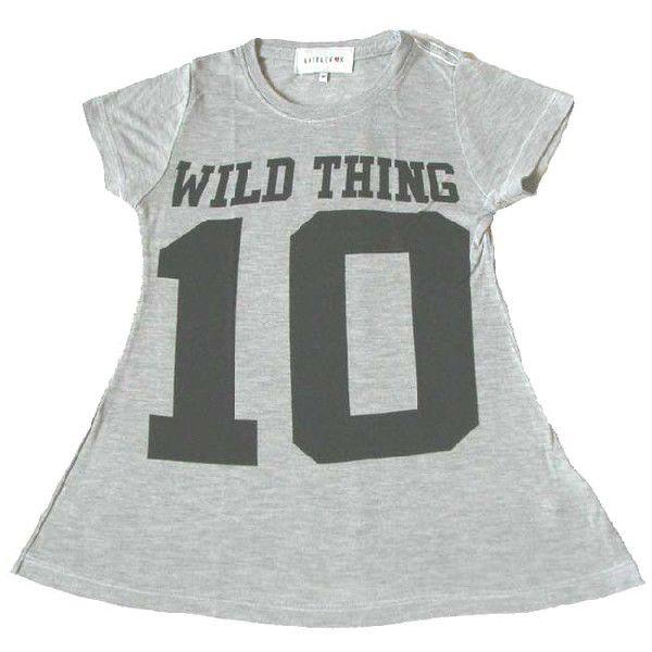 キッズ６-７才 半袖 ワンピース グレイ Wild Thing リトル フォックス キッズ ベビー ワンピース 半袖 Wild Fox kids baby Wild Thing 男の子 女の子