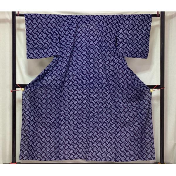 値下げ‼️ 213　中古品　綿　総絞り　ゆかた　有松鳴海絞り　手縫い　Sサイズ 値下げ‼️ 213 中古品 綿 総絞り ゆかた 有松鳴海絞り 手縫い S