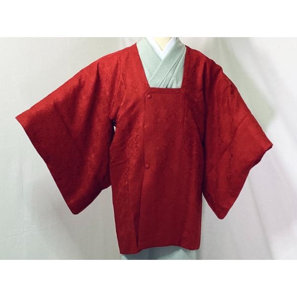 正絹　丹後ちりめん　道行コート【美品】 未使用品 正絹 コート 丹後ちりめん 絹繍 道行コート 友禅加工 24283 t