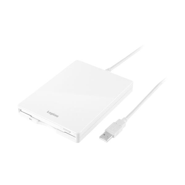 Logitec 2倍速対応 USB外付型FD ホワイト