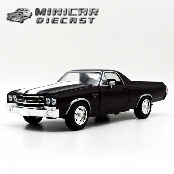 1/24 箱入り ミニカー 1970 CHEVY EL CAMINO SS 396 ブラック 70年