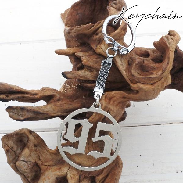 メタル クローム キーホルダー 1995 95 ロゴ キーチェーン キー