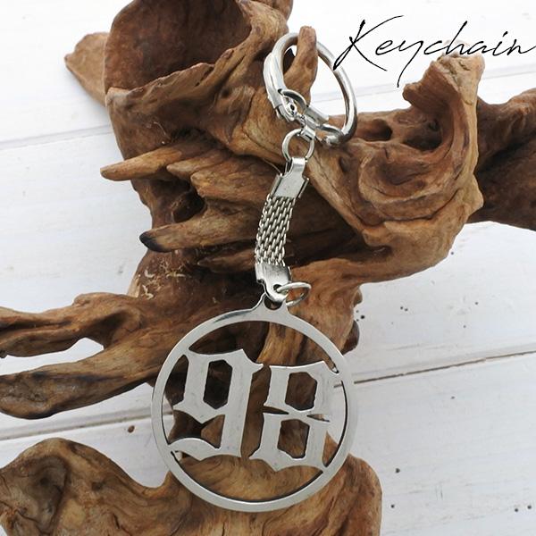 メタル クローム キーホルダー 1998 98 ロゴ キーチェーン キー