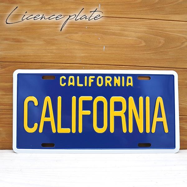 カリフォルニア ナンバープレート USサイズ ブルー CALIFORNIA