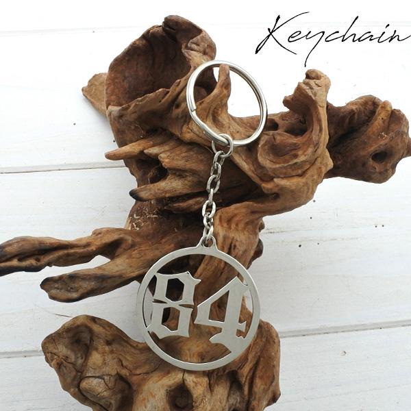 メタル クローム キーホルダー 1984 84 ロゴ キーチェーン キー