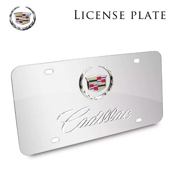 キャデラック ナンバープレート シルバー #05 アメリカ USサイズ