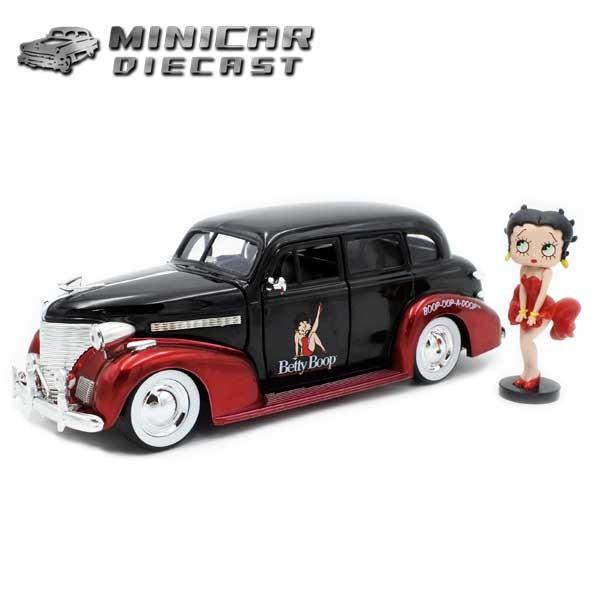 1 24 ミニカー 箱入り ベティブープ仕様 1939 Master Deluxe フィギュア付き マスターデラックス Betty Boop アメ車 ローライダー アメリカ雑貨とミニカーのアイカム 通販 Yahoo ショッピング