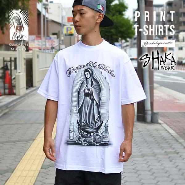 Tシャツ メンズ 半袖 グアダルーペマリア 大きめ 大人 マリア様 ホワイト チカーノ チカーノファッション ローライダー 白 ストリート Shaka アメリカ雑貨とミニカーのアイカム 通販 Yahoo ショッピング