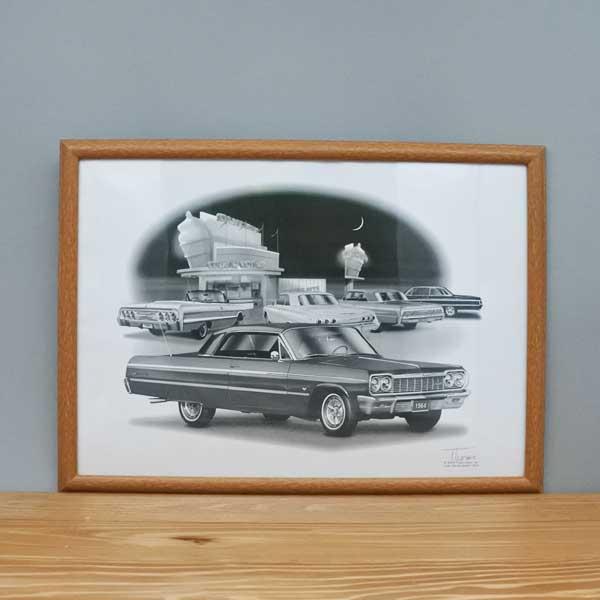 ウォールデコレーション（インパラオブジェ壁かけ） アートパネル インパラ 壁掛け 立てかけ 額縁 ブラウン classic cones