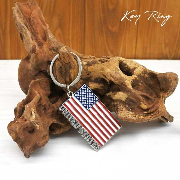 アメリカ キーホルダー キーリング 国旗 アメリカ国旗 AMERICA flag