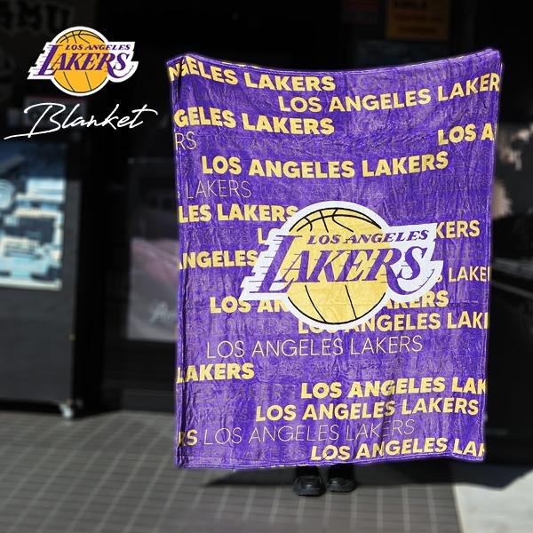 レイカーズ ブランケット フリース 毛布 パープル NBA LOS ANGELES