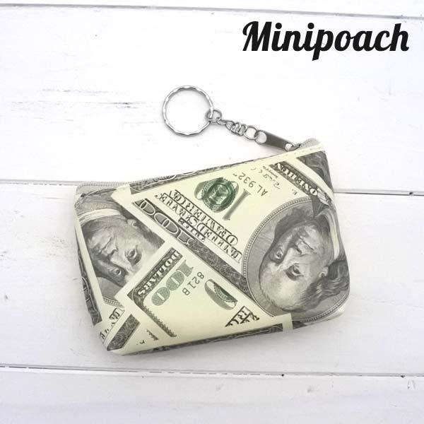 コインケース 100ドル札柄 小銭入れ ミニポーチ ポーチ 財布 フェイク