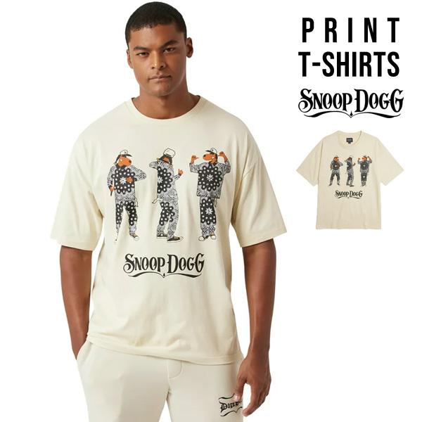 Tシャツ 半袖 メンズ スヌープドッグ SNOOP DOGG ベージュ スヌープ