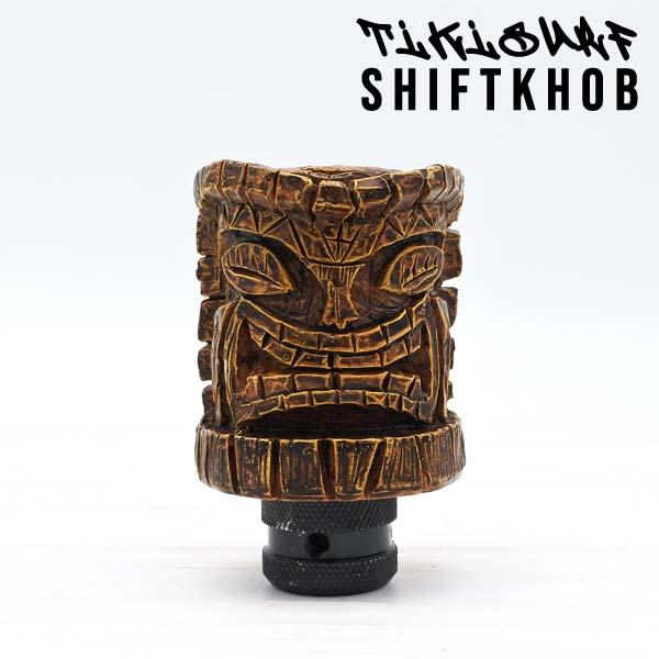 ＴＩＫＩ　MUUN シフトノブ！！ アメ車最高！！ 本日限定価格！！ シフトノブ TIKI surf ティキサーフ ブラウン 専用アダプター付き カー