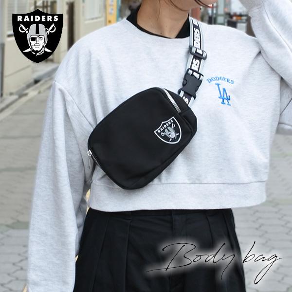 レイダース ボディバッグ ブラック NFL RAIDERS グッズ ラスベガス