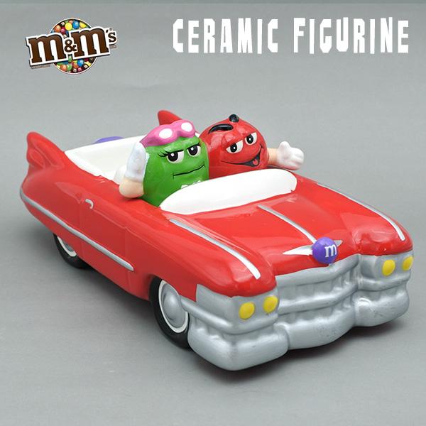 USED品 m&m's お皿 陶器 チョコレート エムアンドエムズ レッド