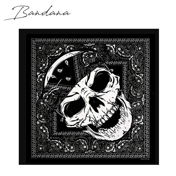 CHALLENIER ept バンダナ柄 Deck 27cm 黒 CHALLENIER ept バンダナ柄