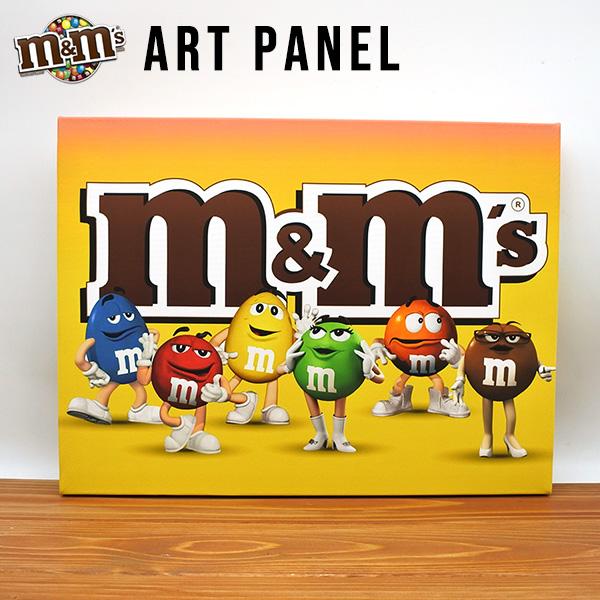 m&m's アートパネル エムアンドエムズ m&ms ロゴ エムアンドエム