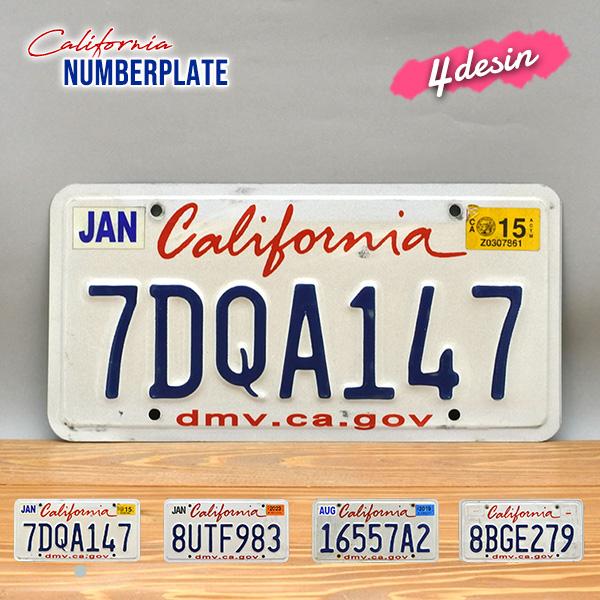 513ヴィンテージ アメリカカリフォルニアナンバープレートライセンスプレート USED品 カリフォルニア ナンバープレート ブラック 全3種 60年代