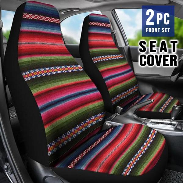 シートカバー サラペ風 2席 セット フロント シート カバー 運転席