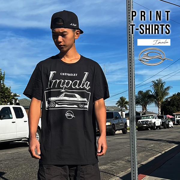 SHAKA（シャカ） Tシャツ 半袖 メンズ ブラック 1964 CHEVROLET IMPLA