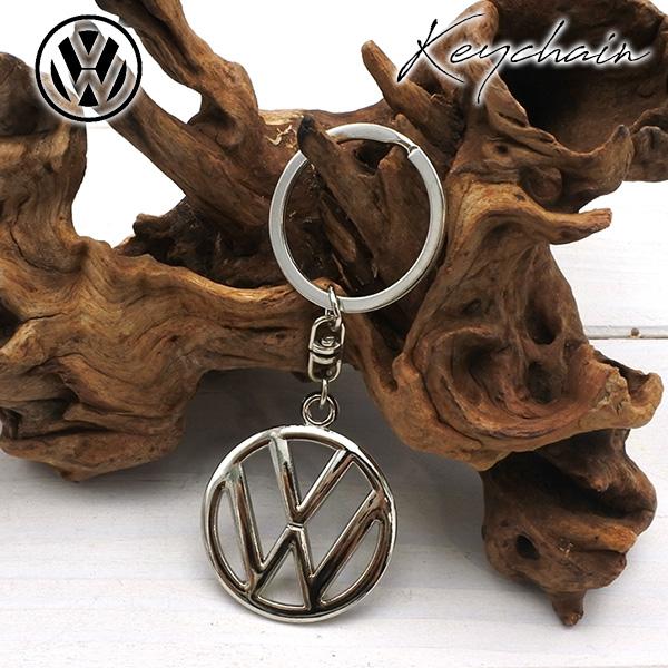 フォルクスワーゲン メタル クローム キーホルダー フォルクスワーゲン Volkswagen VW ワーゲンバス Beetle ビートル キーチェーン キーリング キーチャーム