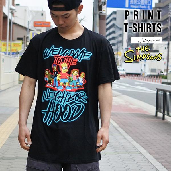 SHAKA Tシャツ 半袖 メンズ ブラック シンプソンズ The SHAKA Tシャツ 半袖 メンズ ブラック シンプソンズ The