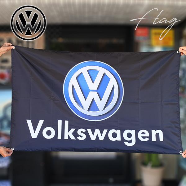 フォルクスワーゲン バナー ロゴ Volkswagen フラッグ VW ワーゲンバス