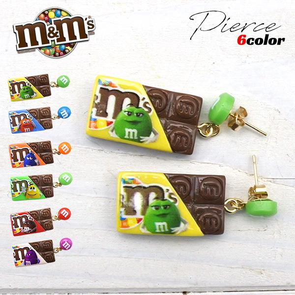 m&m's ピアス 全6色 エムアンドエムズ キャッチピアス アクセサリー