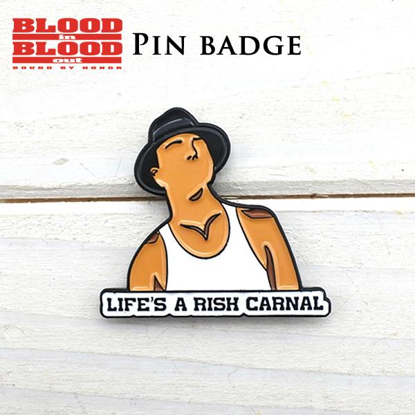 BLOOD IN BLOOD OUT ピンバッジ おしゃれ シンプル プレゼント PINS ハットピン バッチ ピンズ チカーノ チカーノスタイル ギャング ブラッドインブラッドアウト