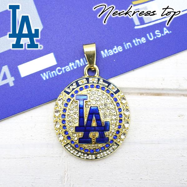 ドジャース ネックレス トップ ゴールド dodgers LA ロサンゼルス 大谷
