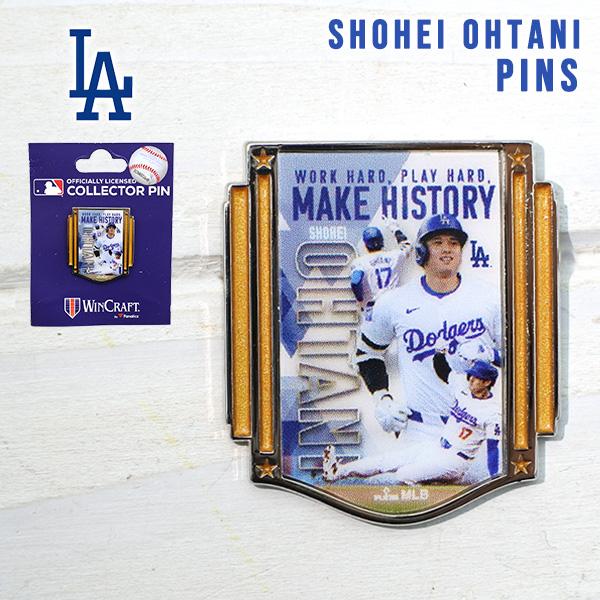 ドジャース 大谷翔平 ピンバッジ グッズ MLB dodgers LA MAKE HISTORY