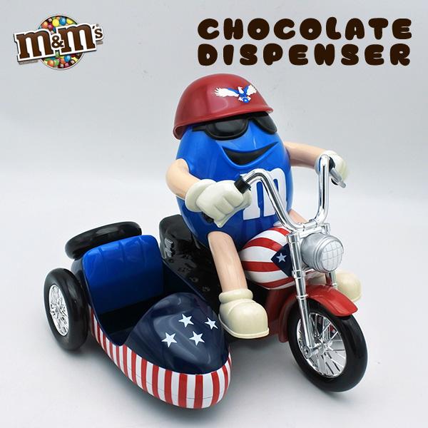 USED品 m&m's チョコレート ディスペンサー ブルー エムアンドエムズ