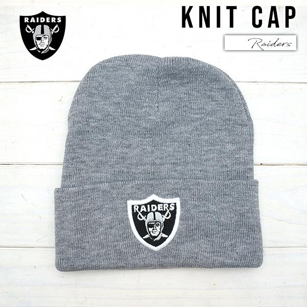 レイダース ニット帽 グレー raiders NFL RAIDERS ニットキャップ 帽子