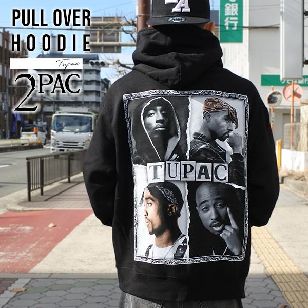 パーカー メンズ 長袖 フーディー HOODIE 2PAC ブラック シャカ