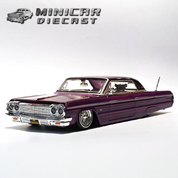 1/26 箱入り ミニカー 1964 CHEVROLET IMPALA SS パープル シボレー