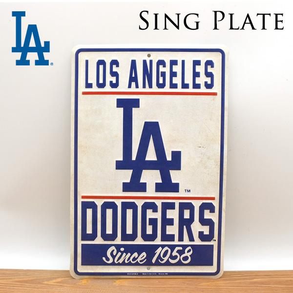 ドジャース サインプレート 立てかけ 壁掛け dodgers LA グッズ 大谷