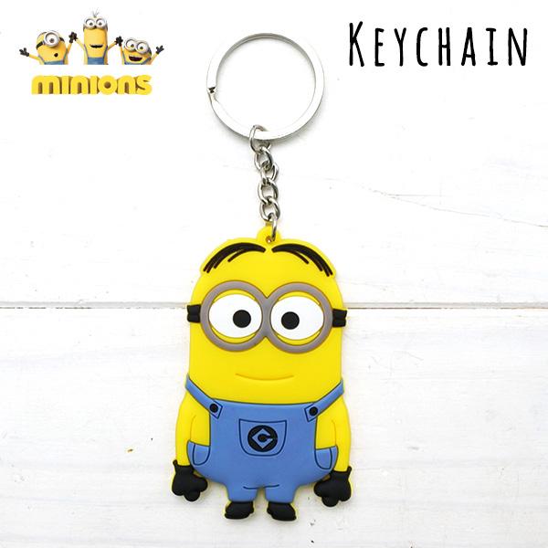 ミニオンズ キーホルダー MINIONS ラバー フィギュア キーリング キー