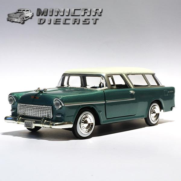 モーターマックス 1/24 ミニカー 箱入り 1955 CHEVROLET BELAIR NOMAD