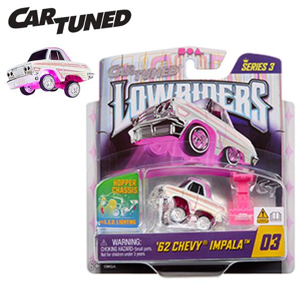 ダイキャストミニカー 1962 CHEVY IMPALA 1962年 シェビー インパラ LOWRIDERS series3 ホッピング ライト CHEVROLET シボレー アメ車 ローライダー CAR TUNED