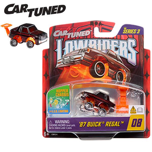 ダイキャストミニカー 1987 BUICK REGAL 1987年 ビュイック リーガル LOWRIDERS series3 ホッピング ライト ブラック レッド ローライダー アメ車 CAR TUNED