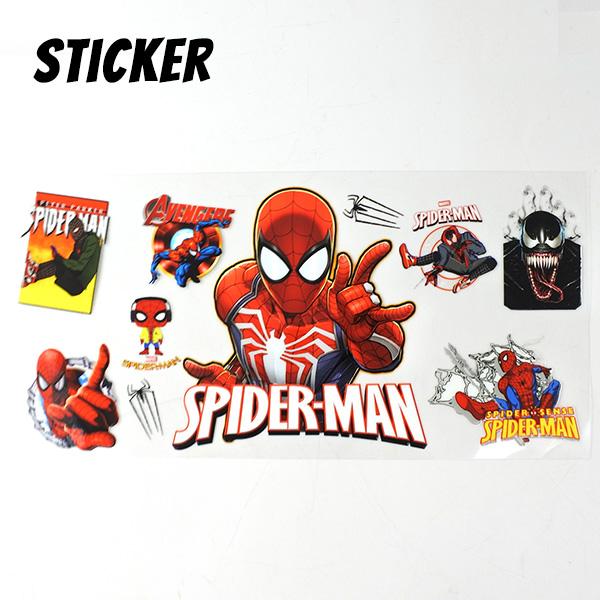 ステッカー スパイダーマン ビニールステッカー MARVEL SPIDERMAN マーベルコミック アメコミ マーベル キャラクター スマホ パソコン アメリカン アメリカ 雑貨
