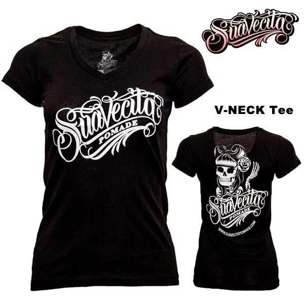 Suavecita Pomade レディース Vネック Tシャツ 半袖 アメリカ雑貨とミニカーのアイカム 通販 Yahoo ショッピング