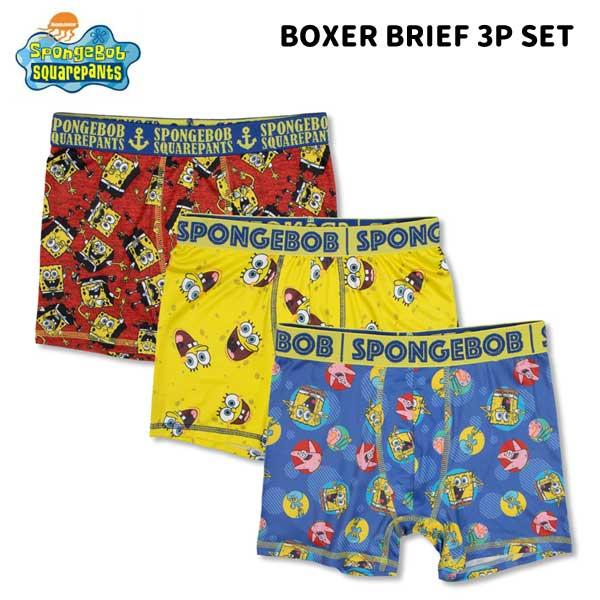 スポンジボブ 男の子用 ボクサーパンツ3枚セット 4 Xs 6 S 8 M アメリカ雑貨とミニカーのアイカム 通販 Yahoo ショッピング
