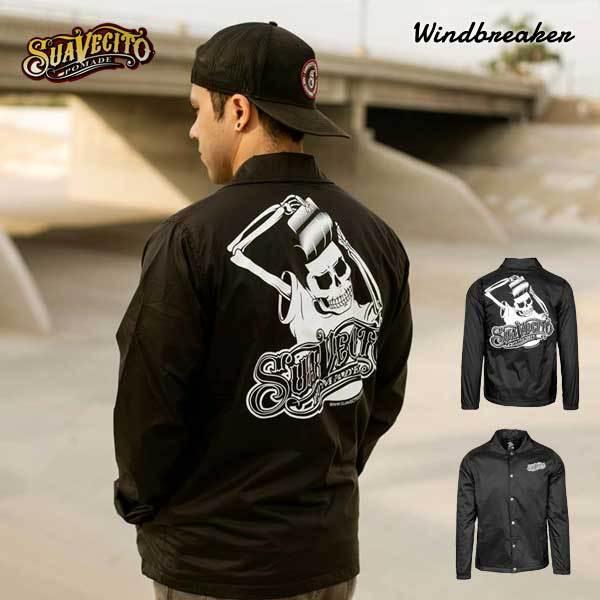 スアベシート ポマード コーチジャケット ブラック ウィンドブレーカー ナイロンジャケット アウター おしゃれ メンズ アウトドア 上着 黒 Suavecito Pomade アメリカ雑貨とミニカーのアイカム 通販 Yahoo ショッピング