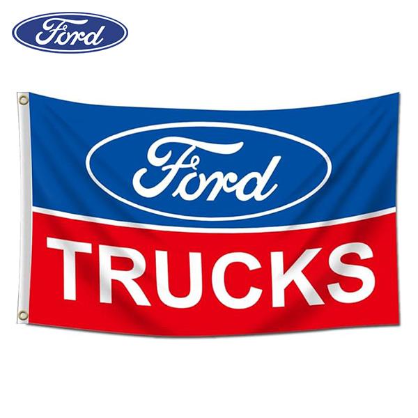 フォード トラック バナー 壁掛け ロゴ FORD TRUCKS インテリア